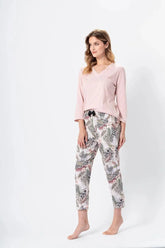M-Max animal prints blouse and pants womens pajamas  Adomoo